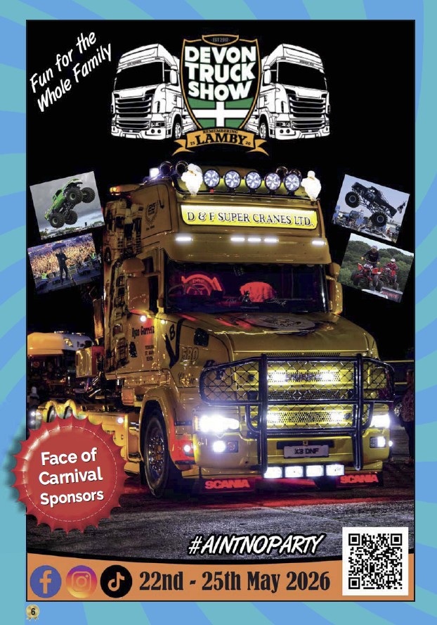 Weston super Mare Carnival 2025 Sponsor - Devon Truck Show Weston super Mare Carnival 2025 Sponsor - Devon Truck Show